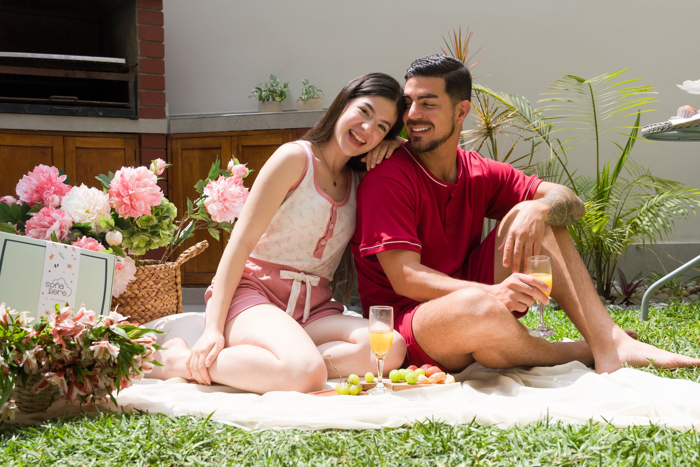 Pijamas de verano para hombre, mujer y también para parejas en algodón y seda francesa
