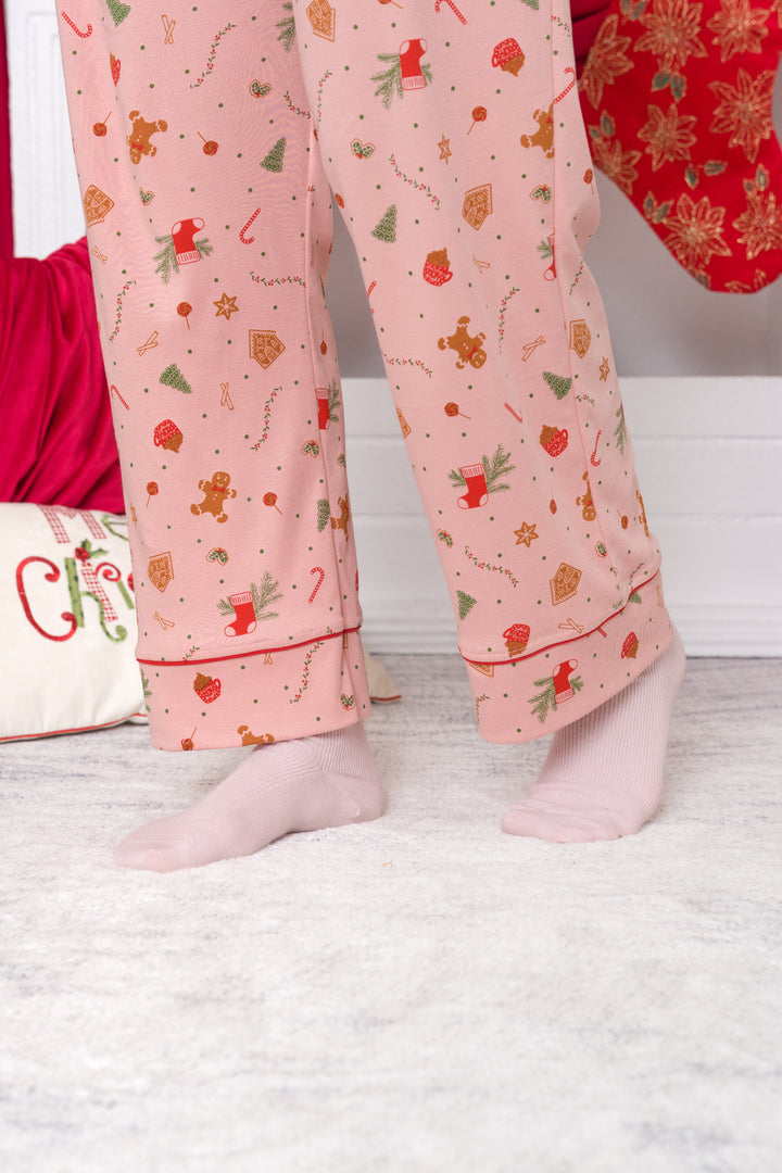 Pijama Navideña Paz Algodòn pima S al L