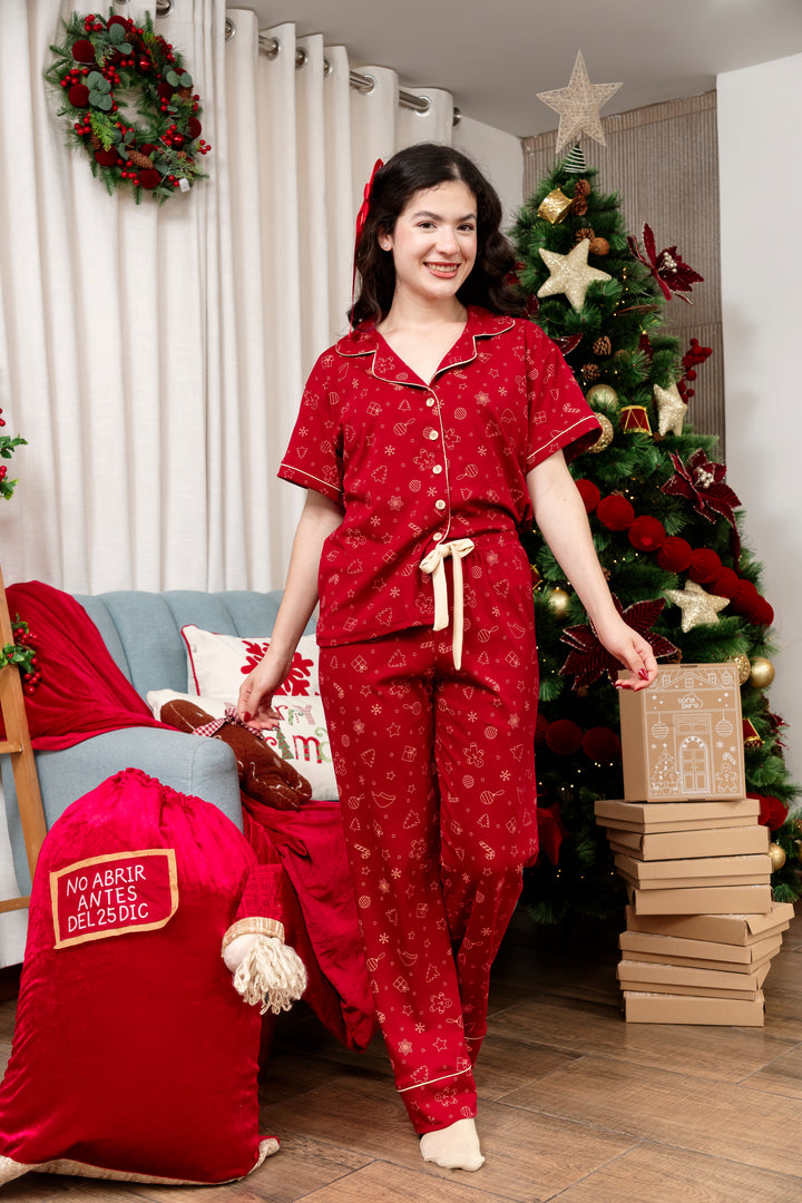 Pijama Navideña Angela - Algodòn pima