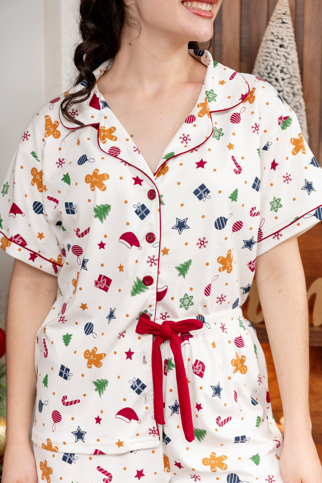 Pijama Navideña Elena - Algodòn pima