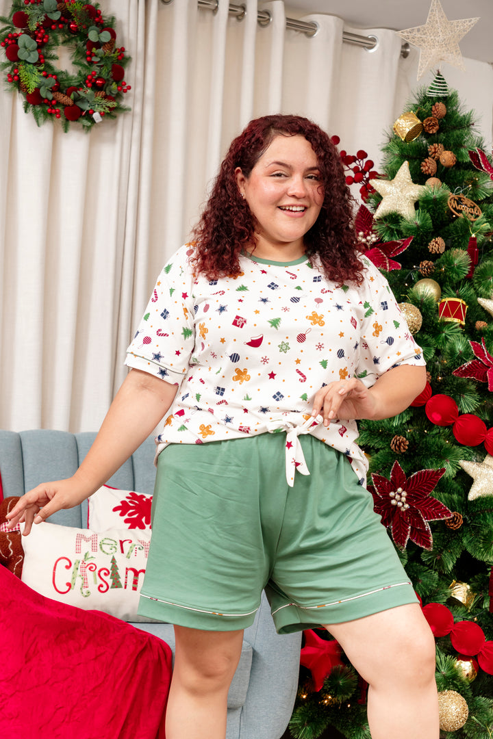 Pijama Navideña Gabriela XL  - Algodòn pima