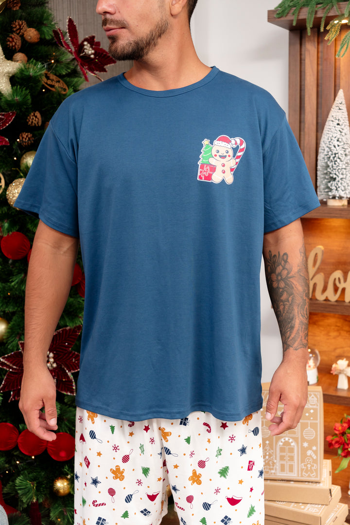 Pijama Navideña Gustavo - Algodòn pima