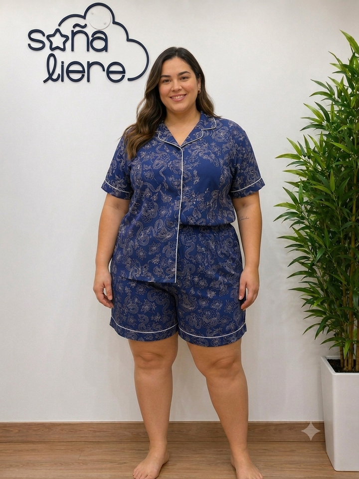 Short Rosal  XL - Seda Francesa
