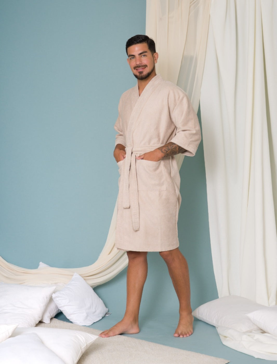 Bata de baño Leo -Microfibra