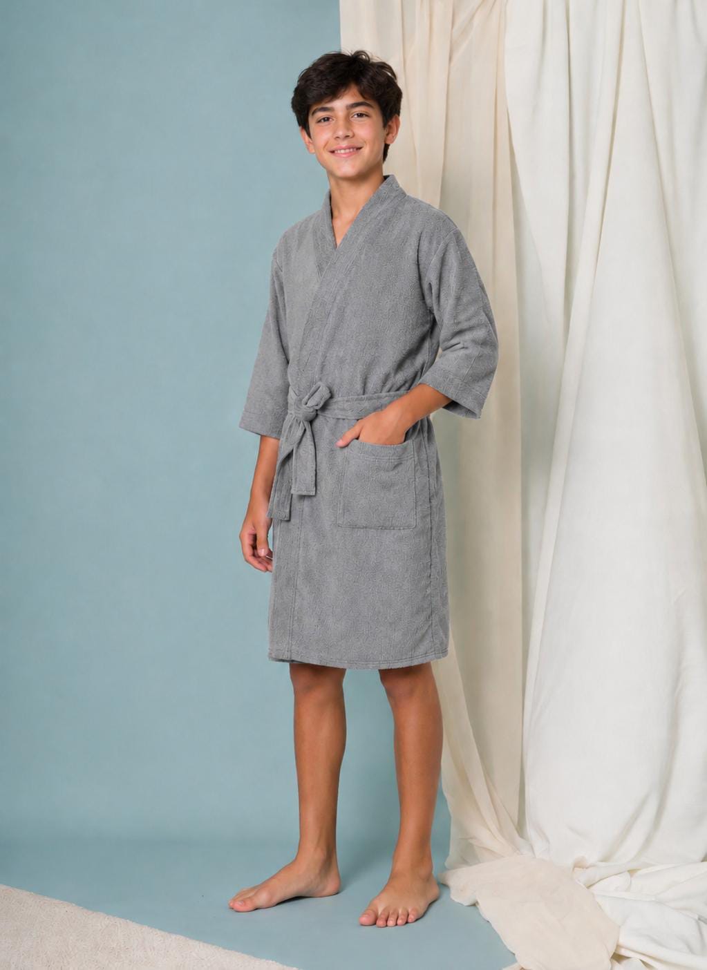 Bata de baño Talla 14 - 16  - Microfibra