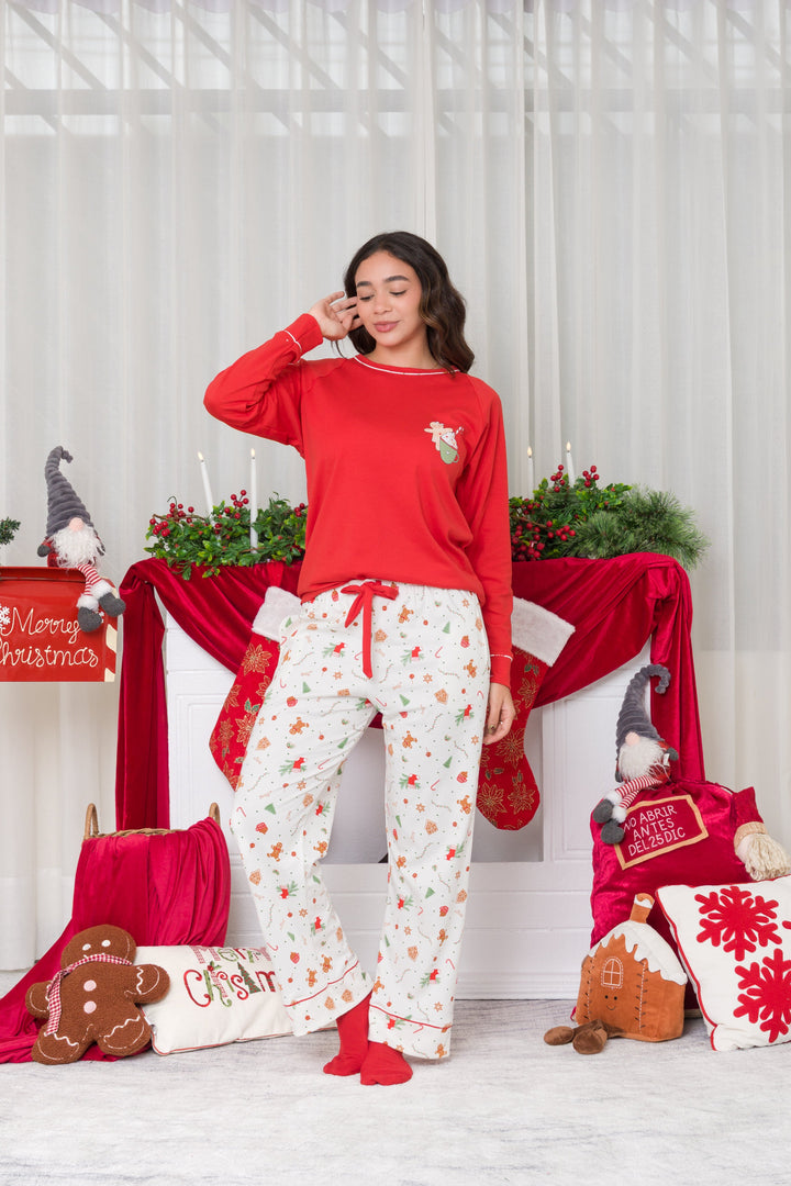 Pijama Navideña Esperanza Algodòn pima S al XL