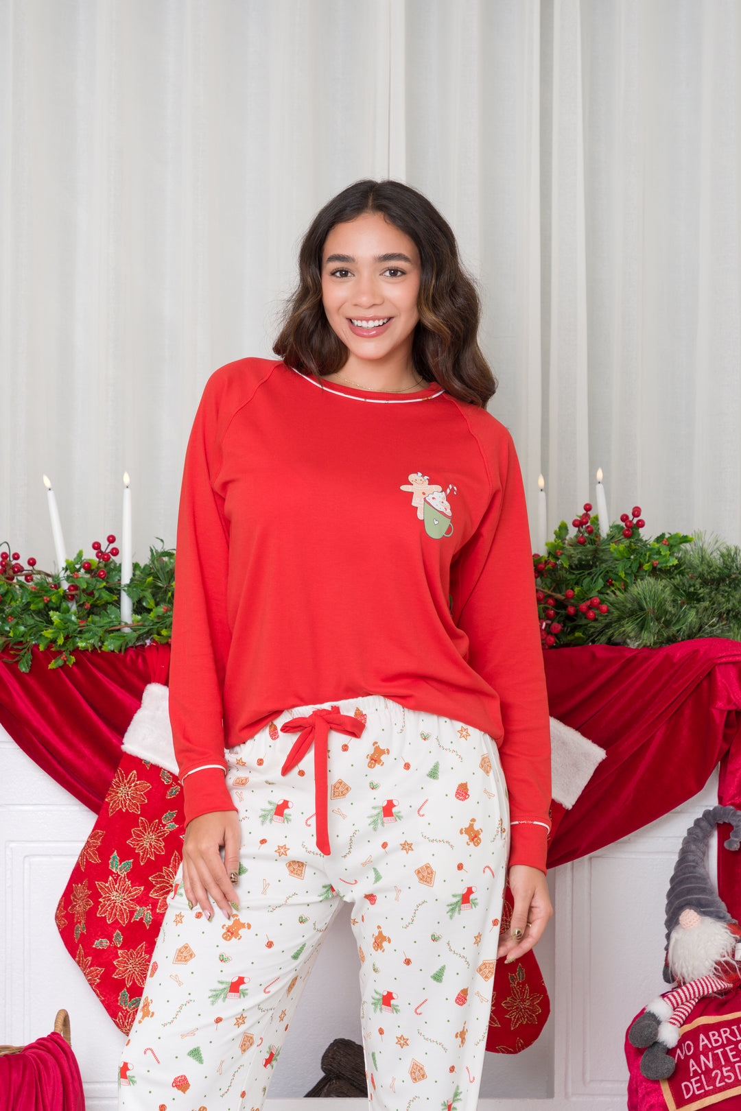 Pijama Navideña Esperanza Algodòn pima S al XL