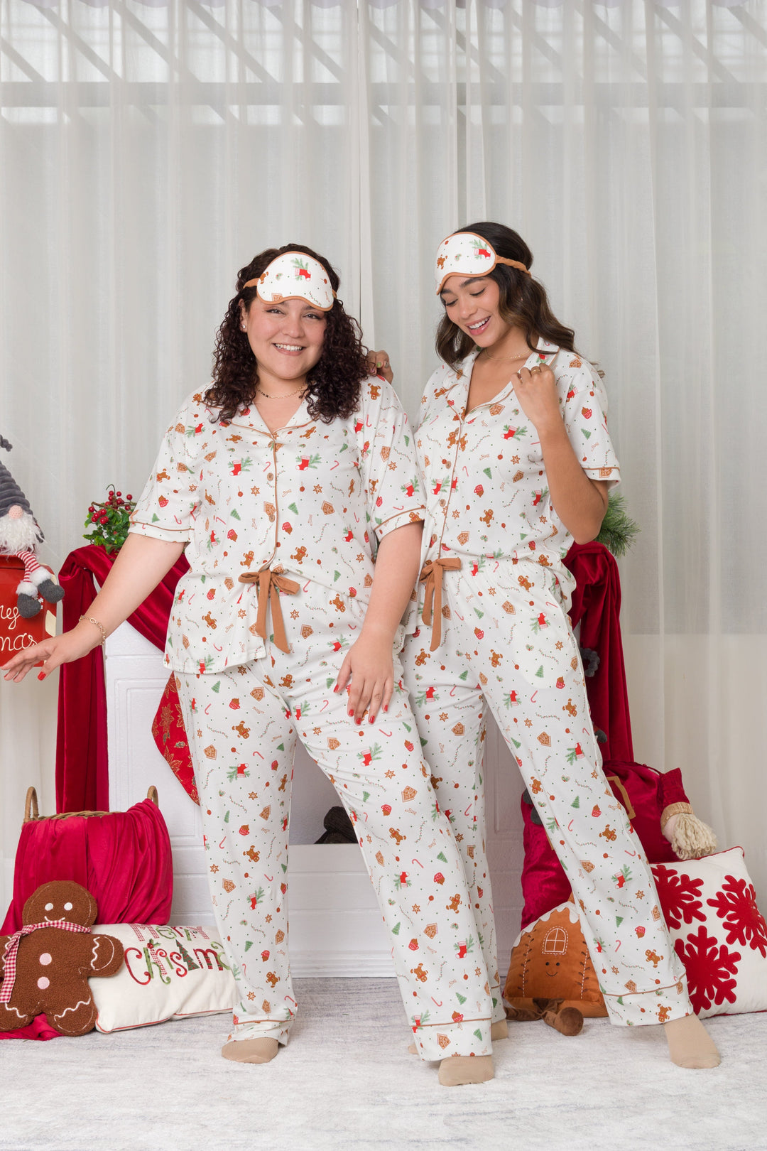 PIJAMA CAMISERA DAMA NAVIDAD 