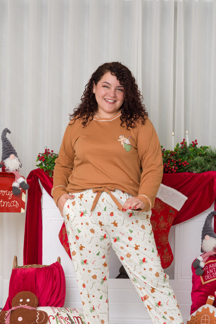 Pijama Navideña Esperanza Algodòn pima S al XL