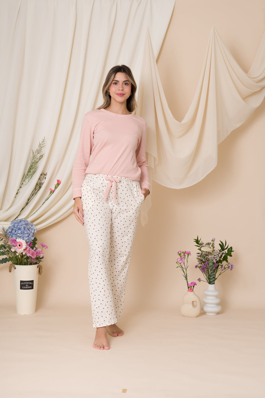Pijama Rosa  - Algodòn pima