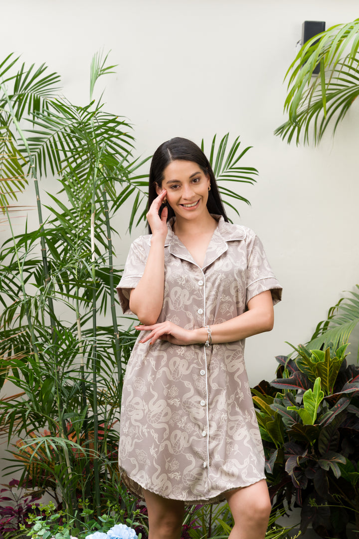 Camisola Rosal - Seda Francesa