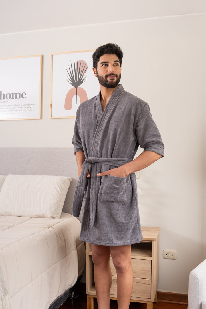 Bata de baño Leo - Microfibra