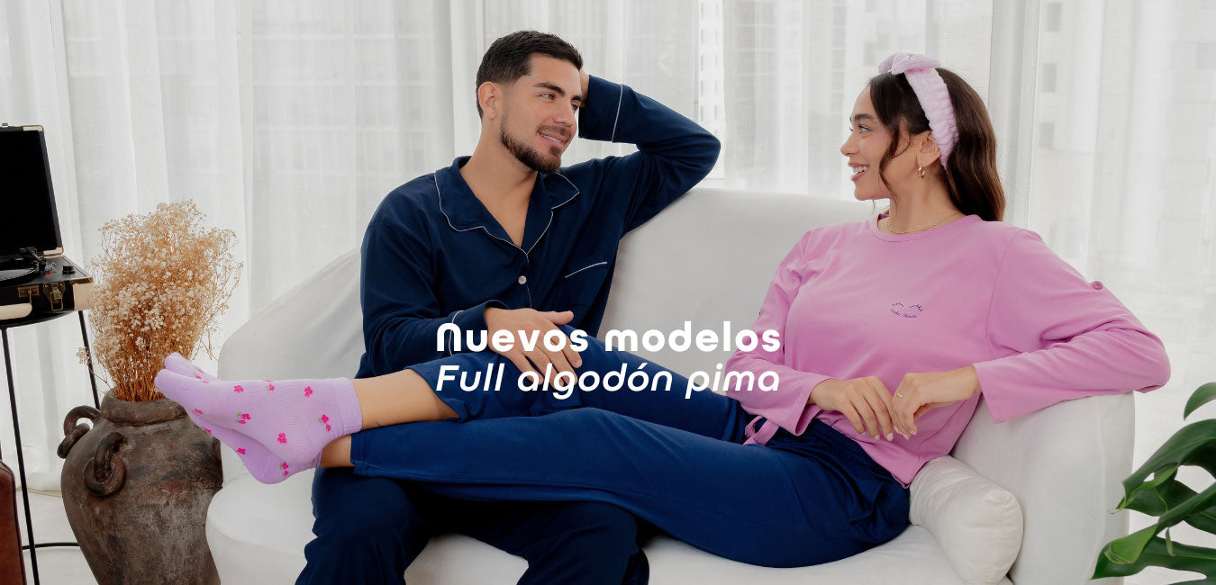 Pijamas en full algodón pima - Colección agosto septiembre 2025 - pijamas y batas Soñaliere